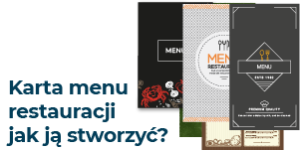 Karta menu restauracji