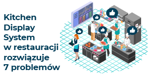Kitchen display system w restauracji