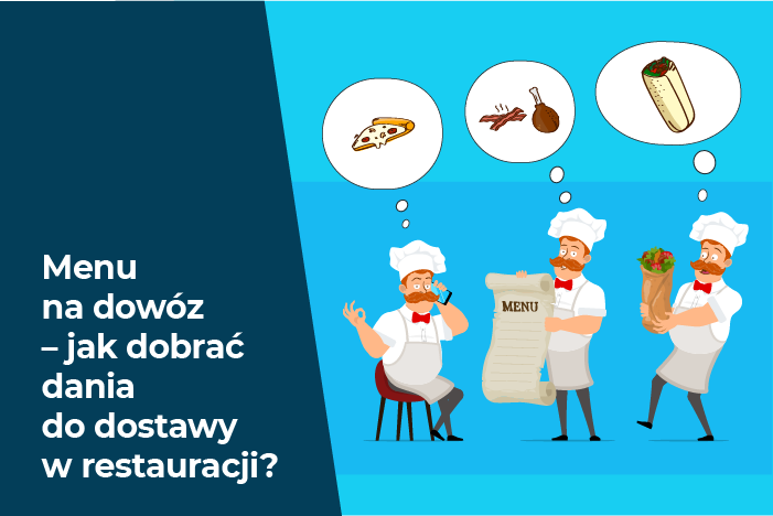 Menu na dowóz w restauracji